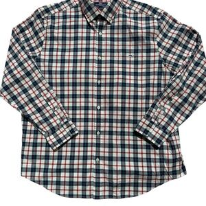 Vineyard Vines Classic Fit Red Gingham Button Down Tucker Shirt Mens XL Oxford